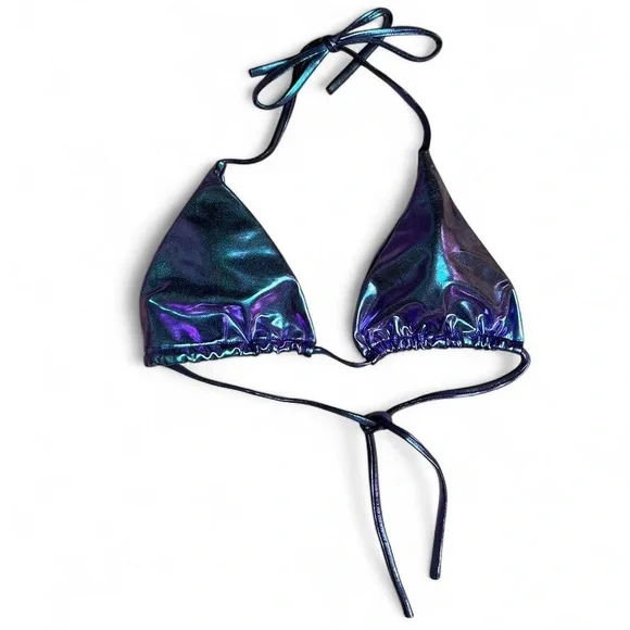 Iridescent Purple Bikini Top Small - Picture 1 of 10